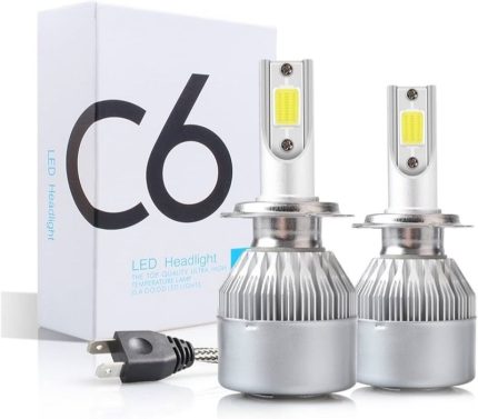 2 SIDE HEAD LIGHT LED H7